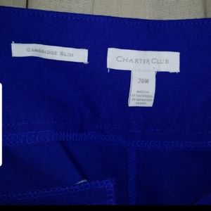 Charter Club NWT sz 20 beautiful blue pants